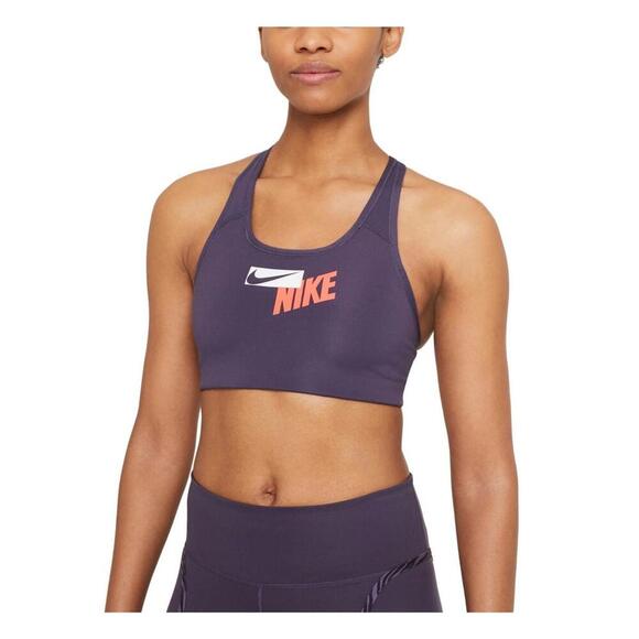 NIKE Women's Logo Racerback Medium Impact Sports Bra, Size - Small - Picture 1 of 3